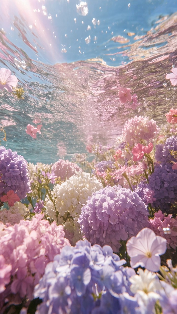 Flower Underwater